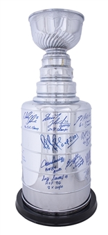 Stanley Cup Giant 25" Replica Trophy Signed by 26 Winners Including Messier, Jagr, Roy, Hull, Brodeur, and Yzerman (JSA)